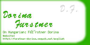 dorina furstner business card